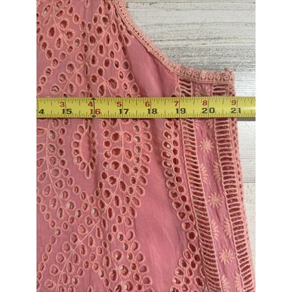 Johnny‎ Was Hoxie Eyelet Sleeveless Tank Top Women’s Large - Picture 10 of 11